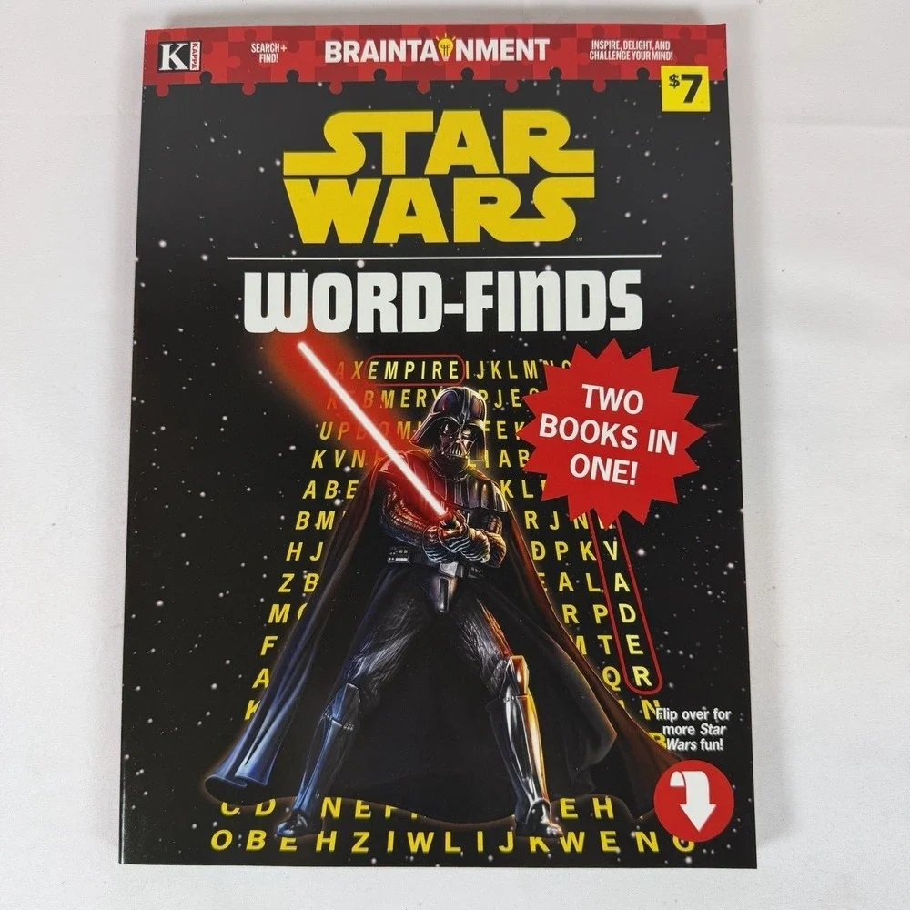 Star Wars Word-Finds Puzzle Book Kappa Braintainment Two Books In One Vader Luke